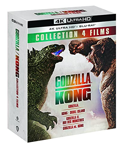 Godzilla/Kong - Collection 4 films : Godzilla + Godzilla : Roi des monstres + Kong : Skull Island + Godzilla vs Kong [Francia] [4k Ultra-HD + Blu-Ray]